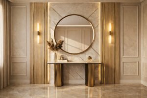 Round Mirror Console Wall – Console Wall Design Kit