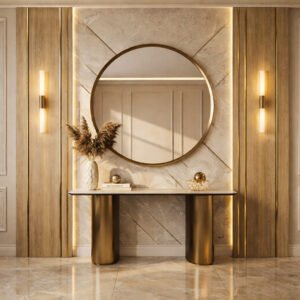 Round Mirror Console Wall – Console Wall Design Kit