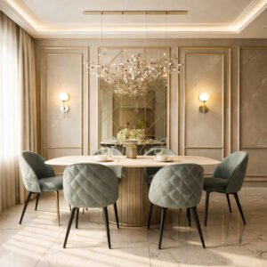 Gilded Grid – Dining Wall Design Kit