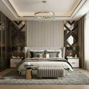 Crossline Luxe – Headboard Wall Design Kit