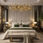 Golden Glow Luxe – Headboard Wall Design Kit