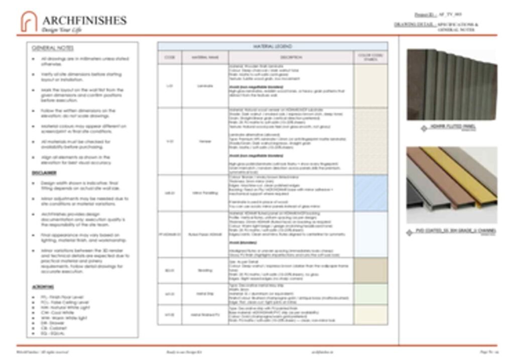 Crossline Luxe – TV Unit Wall Design Kit - 4