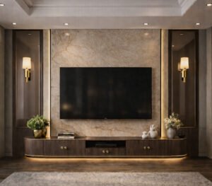 Stone Glow – TV Unit Wall Design Kit