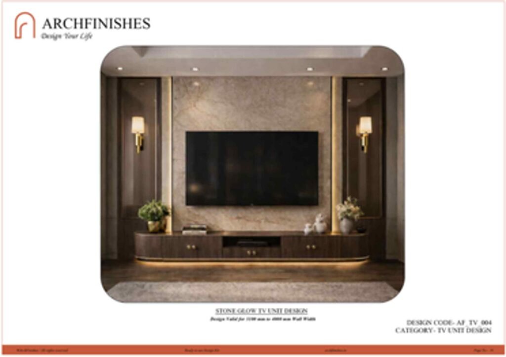 Stone Glow – TV Unit Wall Design Kit - 2