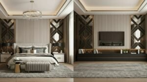 Crossline Luxe – Bedroom & TV Unit Design Bundle