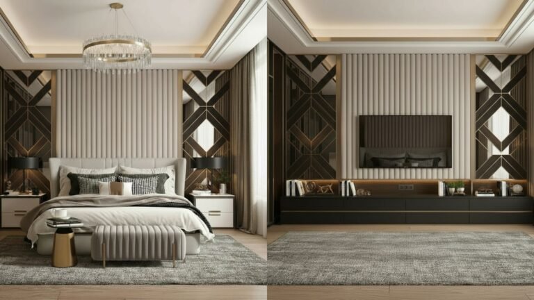 Crossline Luxe – Bedroom & TV Unit Design Bundle