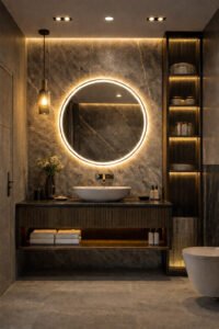 Midnight Arc – Washroom Vanity Design Kit