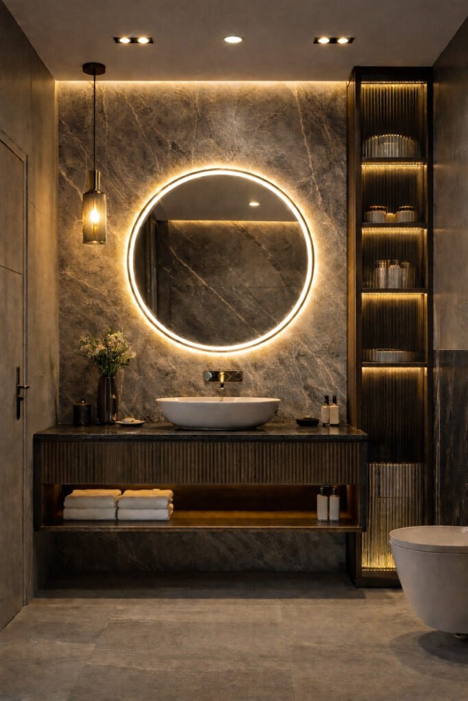 Midnight Arc – Washroom Vanity Design Kit